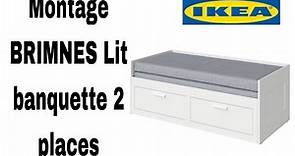 Montage lit banquette 2 places BRIMNES IKEA