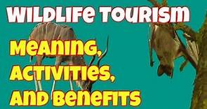 Wildlife Tourism / Meaning, Activities and Benefits of Wildlife Tourism / Ecotourism Journey
