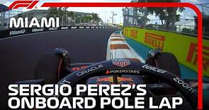Sergio Perez's Pole Lap | 2023 Miami Grand Prix | Pirelli