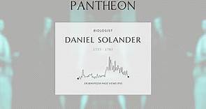 Daniel Solander Biography | Pantheon