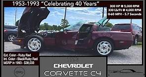1993 Chevrolet Corvette C4 40th Anniversary Edition | Full Review | Celebrate 40 Years of Corvette