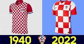 La evolución (Historia) de la camiseta de la Selección Croacia a lo largo de su historia 1991-2022