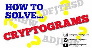 How to Solve Cryptogram Puzzles