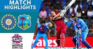 Simmons & Russell Upset Hosts! | India vs West Indies | ICC Men's #WT20 Semi-Final 2016 - Highlights
