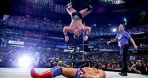 WrestleMania XIX - HD Brock Lesnar's Botched Shooting Star Press