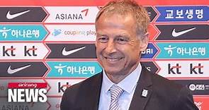 New S. Korea head coach Jurgen Klinsmann holds first press conference since taking over...