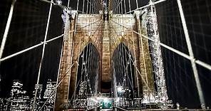 Walking the Brooklyn Bridge at Night to Manhattan (November 2021)