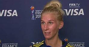 Sofia Jakobsson – Player of the Match – Germany v Sweden