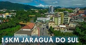 Passeio por Jaraguá do Sul por drone - 15 km sobrevoando a cidade