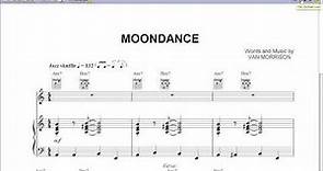 Moondance by Van Morrison - Piano Sheet Music:Teaser