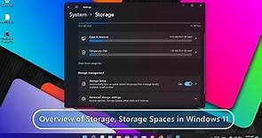Overview of Storage, Storage Spaces in Windows 11 24H2?