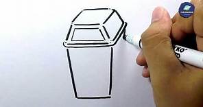 How to Draw Trash can