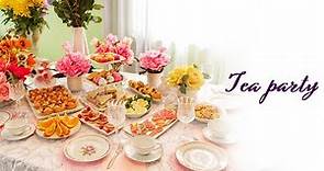 Tea Party - Make Ahead Appetizers and Desserts #teaparty #appetizers #desserts #tea