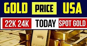 Today Gold Price in USA, 22 & 24 Carat Gold Rate in USD 18, October 2023