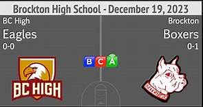 Brockton High School Boys Basketball vs Boston College High School 12-19-23