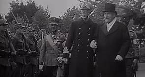 King Gustaf V of Sweden on State visit to Finland 1936