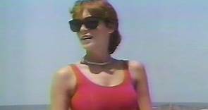 Jamie Lee Curtis 1983 profile with beach footage