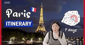 2023 Paris Travel Perfect Itinerary for a Full Week - first time going to Paris? Watch this guide ✈
