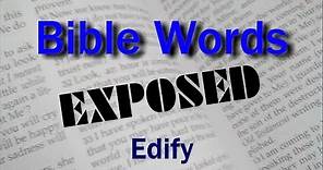 Edify (Bible Words Exposed series)