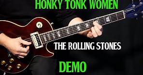 how to play "Honky Tonk Women" on guitar by The Rolling Stones | guitar lesson DEMO