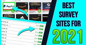 What are the BEST Survey Sites to Make the MOST MONEY in 2021?