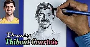 Drawing Thibaut Courtois | Real Madrid Goalkeeper