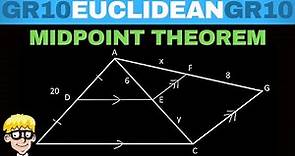 Euclidean Geometry Grade 10: Midpoint Theorem Practice