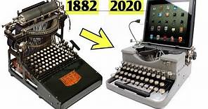 Evolution of Typewriters 1829 - 2020 | History of Writing