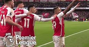 Gabriel Jesus heads Arsenal 1-0 ahead of Brighton | Premier League | NBC Sports