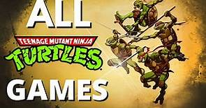 ALL TMNT EVOLUTION Games 1989-2023- TODOS LOS JUEGOS TORTUGAS NINJA-Teenage Mutant Ninja Turtles