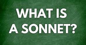 What is a sonnet?