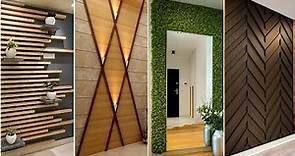 100 Modern Living Room Wall Decorating Ideas 2024 Home Interior Wall Design| Wooden Wall Cladding P6