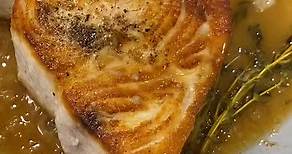 Easy Lemon Butter Swordfish (full recipe is on my website: HungryHappens.Net)