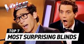 The Voice | MOST SURPRISING Blind Auditions worldwide [PART 3]