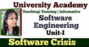 SE3 : Software Crisis | Causes of Software Crisis | Solution of Software Crisis
