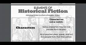 Historical Fiction: Mini-lesson
