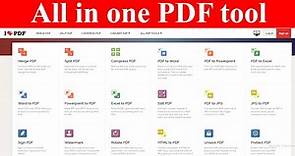 I Love PDF❤️All in one PDF tool || All In One Best Online PDF Tool For Free |Free Online Pdf Editor