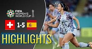 Suiza vs España (1-5) | Resumen y Goles | Copa Mundial Femenino 2023