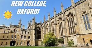 New College, Oxford! (2022) #NEWCOLLEGE