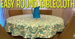 Easy Round Tablecloth | The Sewing Room Channel