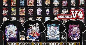Free Download Bundle One Piece Pack T-Shirts V4 Spesial Gear 5 Luffy (PNG & EPS)