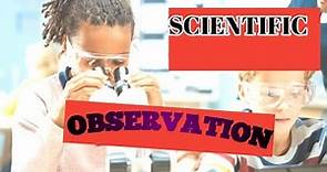 what is scientific Observation?