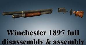 Winchester 1897: full disassembly & assembly
