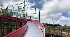 | 沖繩親子遊 | 滾輪溜滑梯、巨型彈跳床超好玩無料公園《中城公園》