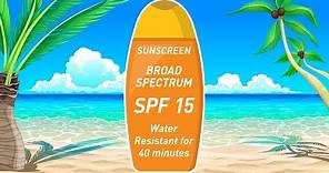 Elementos básicos para la protección solar: SPF, amplio espectro, resistencia al agua
