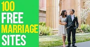 100 Free Marriage Sites - Best Marriage Site Is Here!