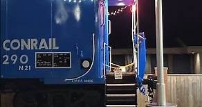 Conrail Caboose with holiday lights! Fairport, NY - 12/12/23