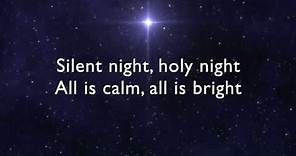 Silent Night lyrics / music video - Christmas Song with words - Christmas Carol with lyrics