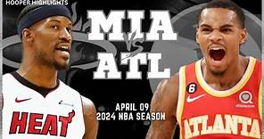 Miami Heat vs Atlanta Hawks Full Game Highlights | Apr 9 | 2024 NBA Season