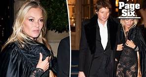 Kate Moss celebrates 50th birthday in sheer lace dress